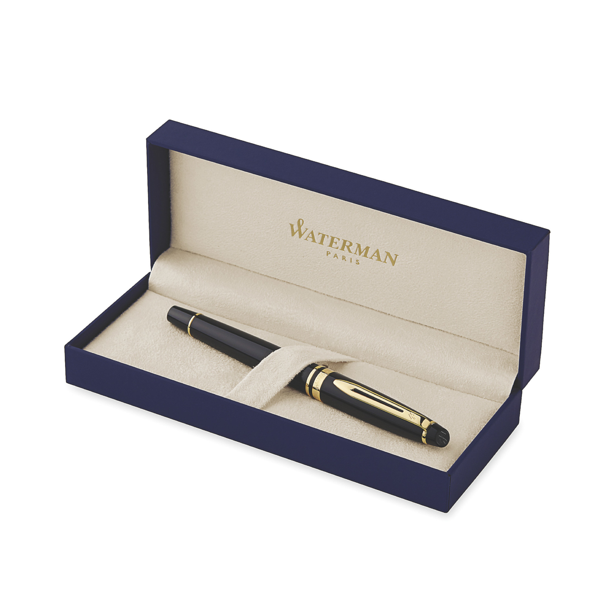 WATERMAN Stylo Roller Expert Laque Noire Gt