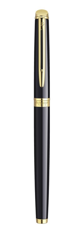 WATERMAN Hemisphere Black Lacquer Fountain Pen GT- M