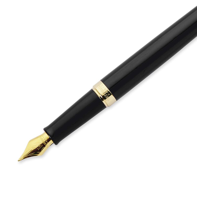 WATERMAN Hemisphere Black Lacquer Fountain Pen GT- M