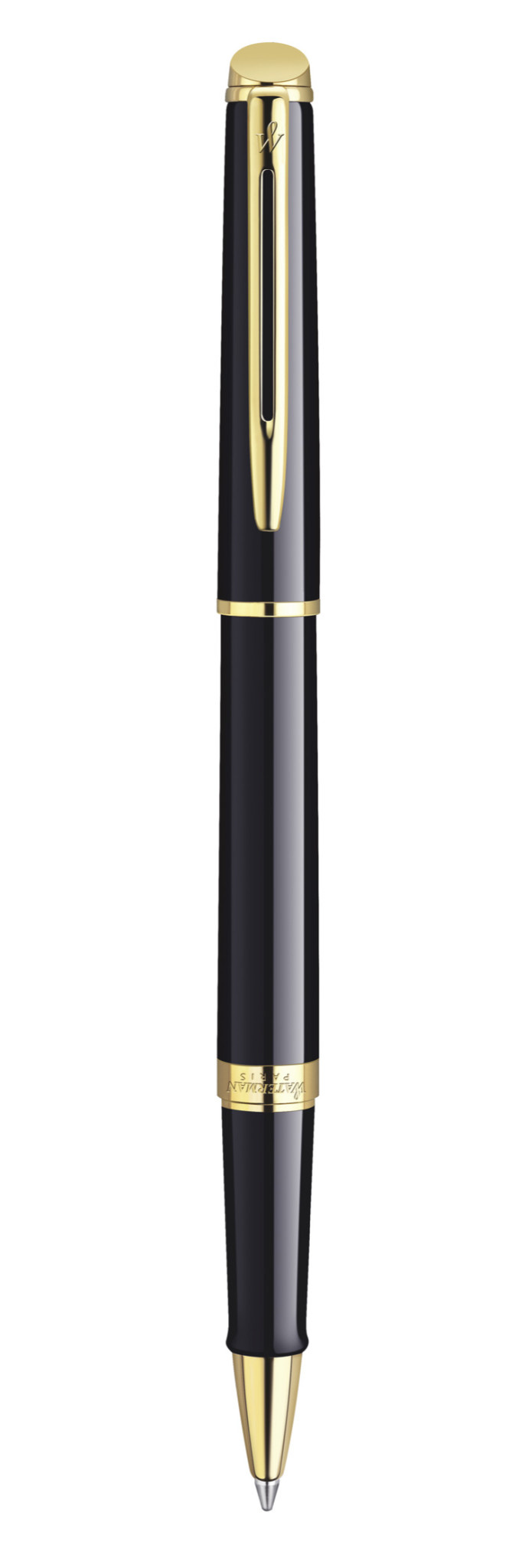 WATERMAN Stylo Roller Hémisphère Laque Noire Gt