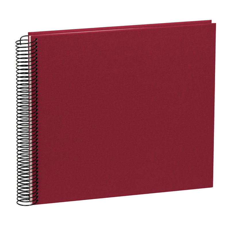 SEMIKOLON Album photos spiralé Economy Medium Burgundy pages crème 23 x 24,5 cm