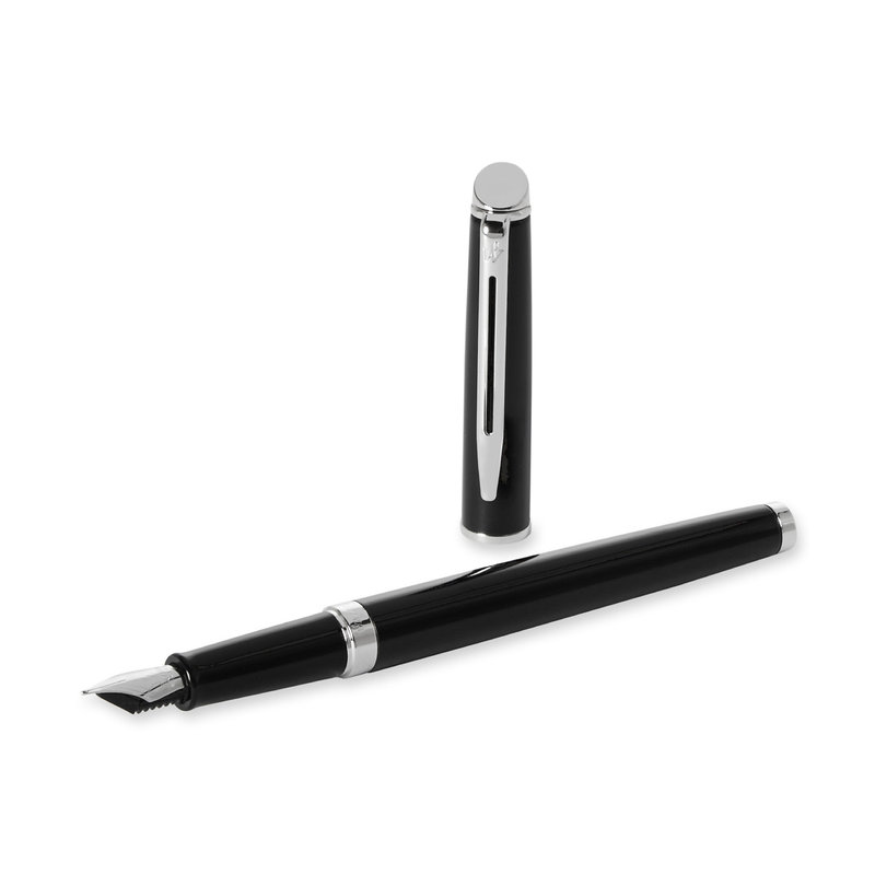 WATERMAN Stylo Plume M Hémisphère Laque Noire Ct