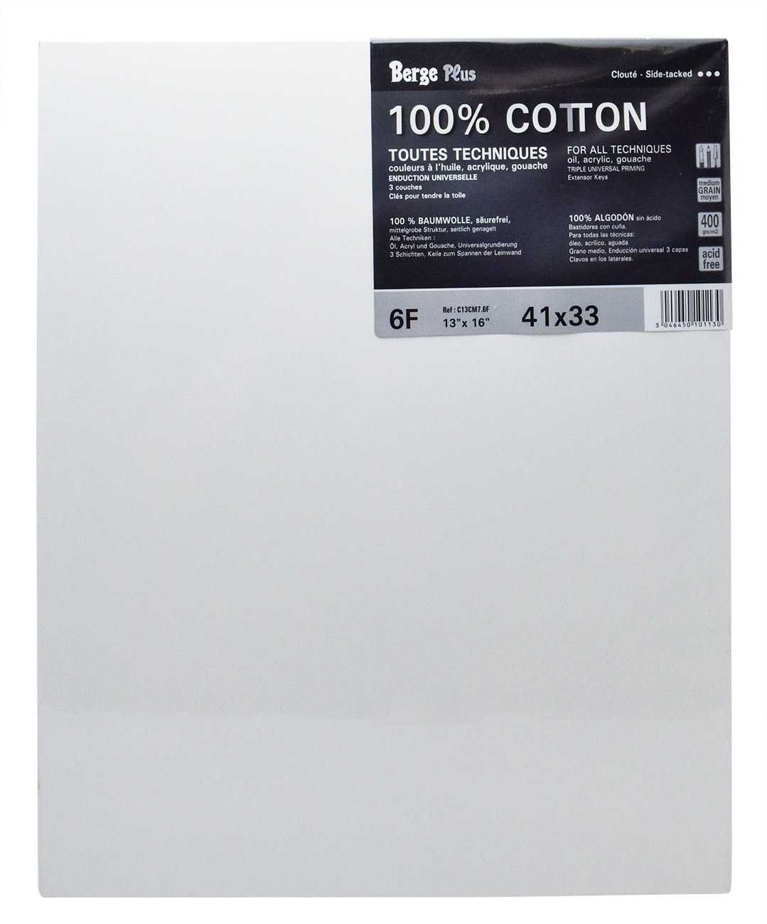 BERGE Châssis Coton Berge Plus 41x33cm cloûté N°6F