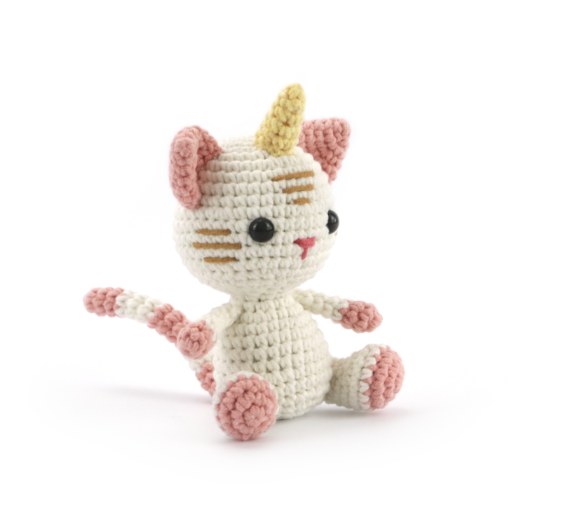 GRAINE CREATIVE Kit Crochet Chat-Licorne 150 Mm