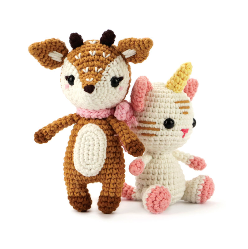 GRAINE CREATIVE Kit Crochet Chat-Licorne 150 Mm