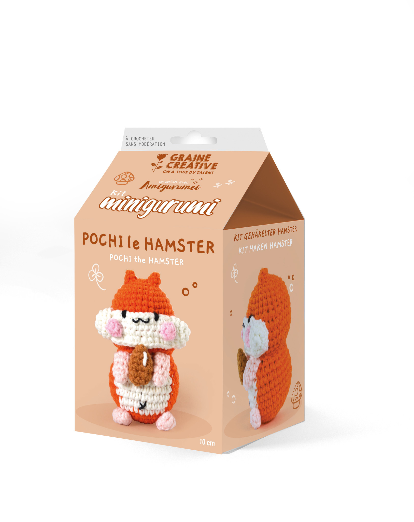 GRAINE CREATIVE Kit Minigurumi Pochi le Hamster 10cm