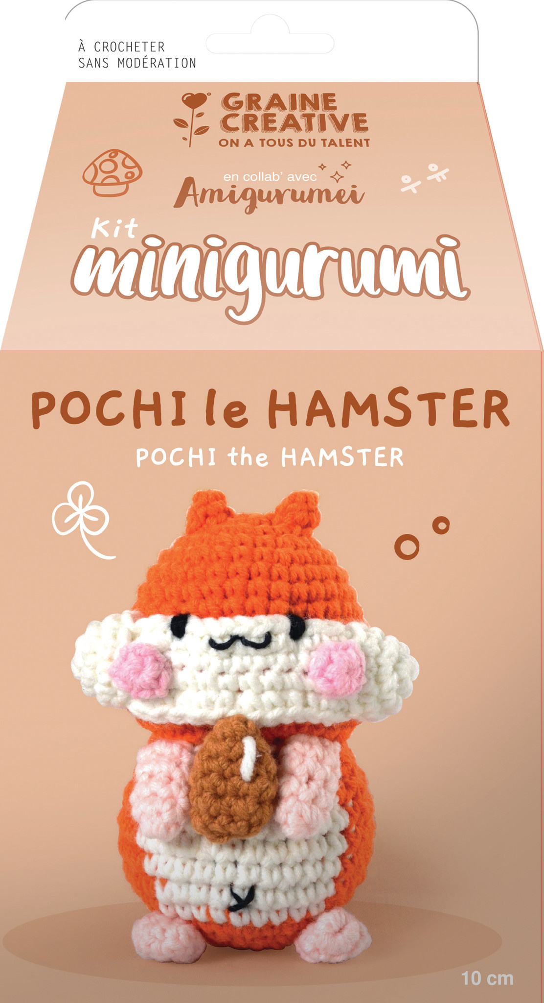 GRAINE CREATIVE Kit Minigurumi Pochi le Hamster 10cm