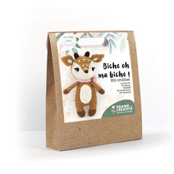 GRAINE CREATIVE Kit Crochet Biche 170 Mm