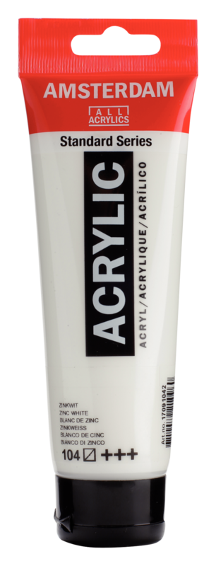 AMSTERDAM Peinture Acrylique Tube 120 ml Blanc de Zinc 104