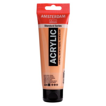 AMSTERDAM Peinture Acrylique Tube 120 ml Jaune de Naples Rouge 224