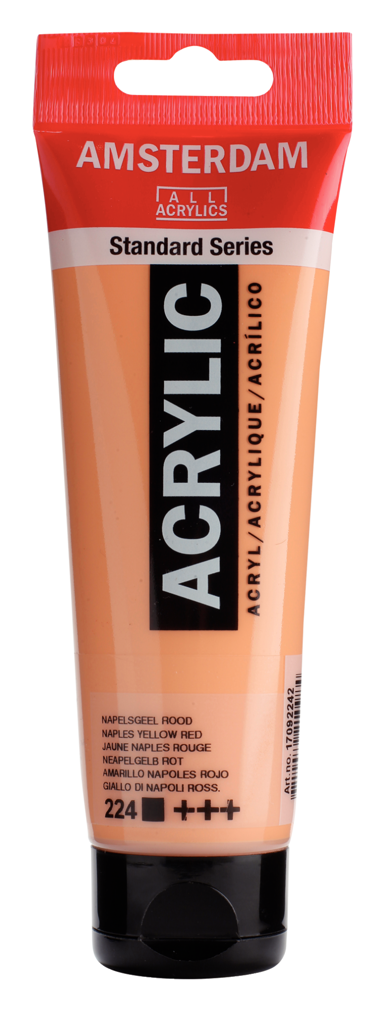 AMSTERDAM Peinture Acrylique Tube 120 ml Jaune de Naples Rouge 224