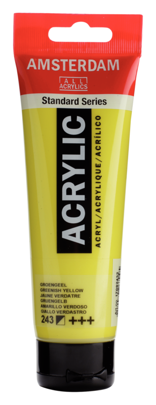 AMSTERDAM Peinture Acrylique Tube 120 ml Jaune Verdâtre 243