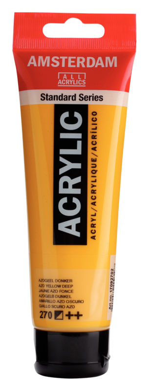 AMSTERDAM Peinture Acrylique Tube 120 ml Jaune Azo Foncé 270