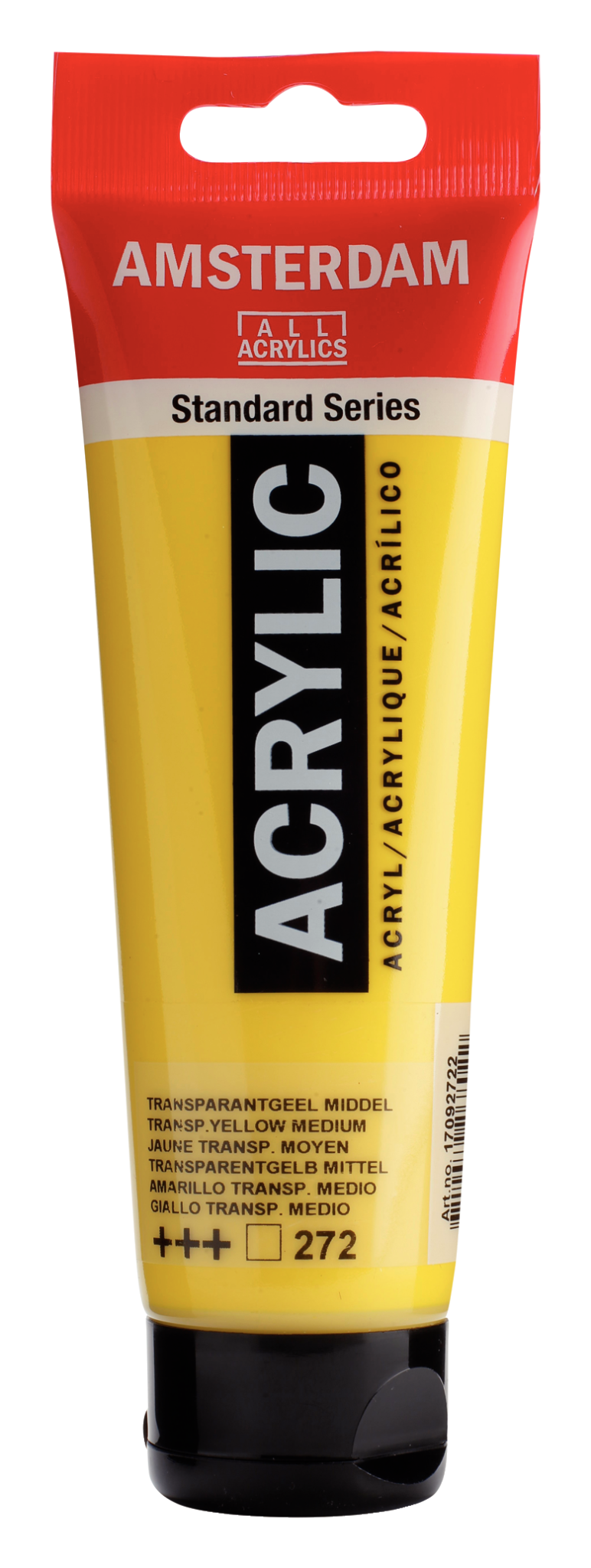 AMSTERDAM Peinture Acrylique Tube 120 ml Jaune Transparent Moyen 272