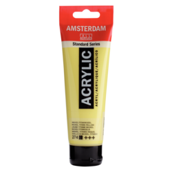 AMSTERDAM Peinture Acrylique Tube 120 ml Jaune Titane Nickel 274
