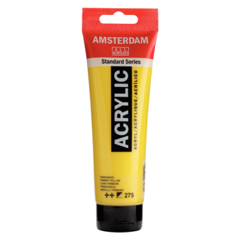 AMSTERDAM Peinture Acrylique Tube 120 ml Jaune Primaire 275