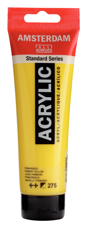 AMSTERDAM Peinture Acrylique Tube 120 ml Jaune Primaire 275