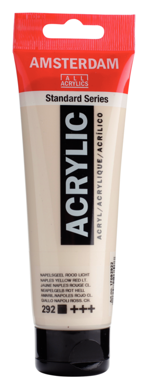 AMSTERDAM Peinture Acrylique Tube 120 ml Jaune Naples Rouge Clair 292