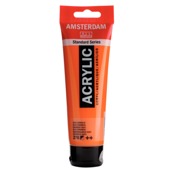 AMSTERDAM Peinture Acrylique Tube 120 ml Orange Azo 276