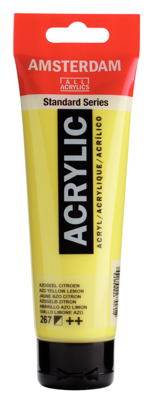 AMSTERDAM Peinture Acrylique Tube 120 ml Jaune Azo Citron 267