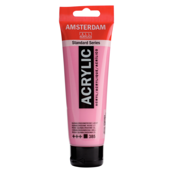 AMSTERDAM Peinture Acrylique Tube 120 ml Rose Quinacridone Clair 385