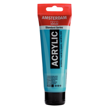 AMSTERDAM Peinture Acrylique Tube 120 ml Bleu Turquoise 522