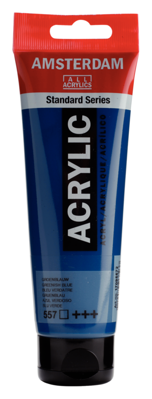 AMSTERDAM Peinture Acrylique Tube 120 ml Bleu Verdâtre 557