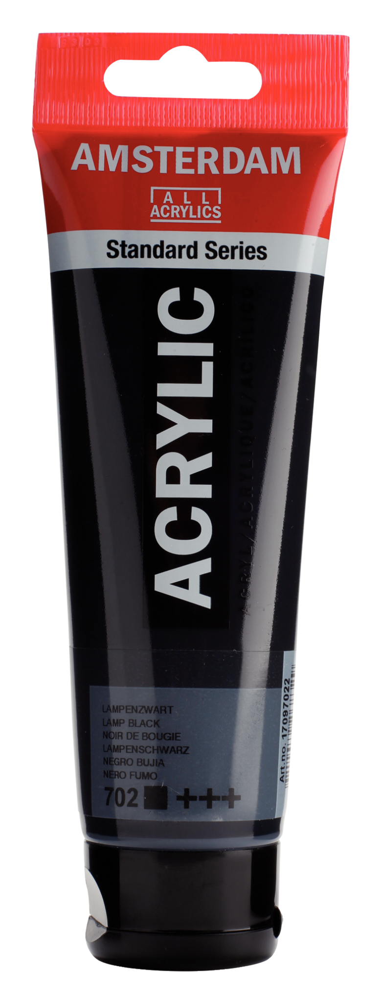 AMSTERDAM Peinture Acrylique Tube 120 ml Noir de Bougie 702