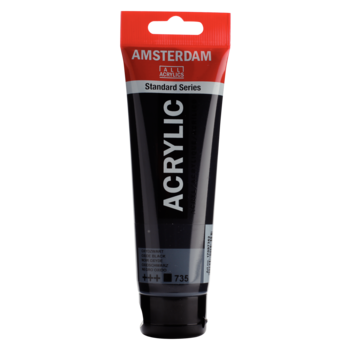 AMSTERDAM Peinture Acrylique Tube 120 ml Noir Oxyde 735