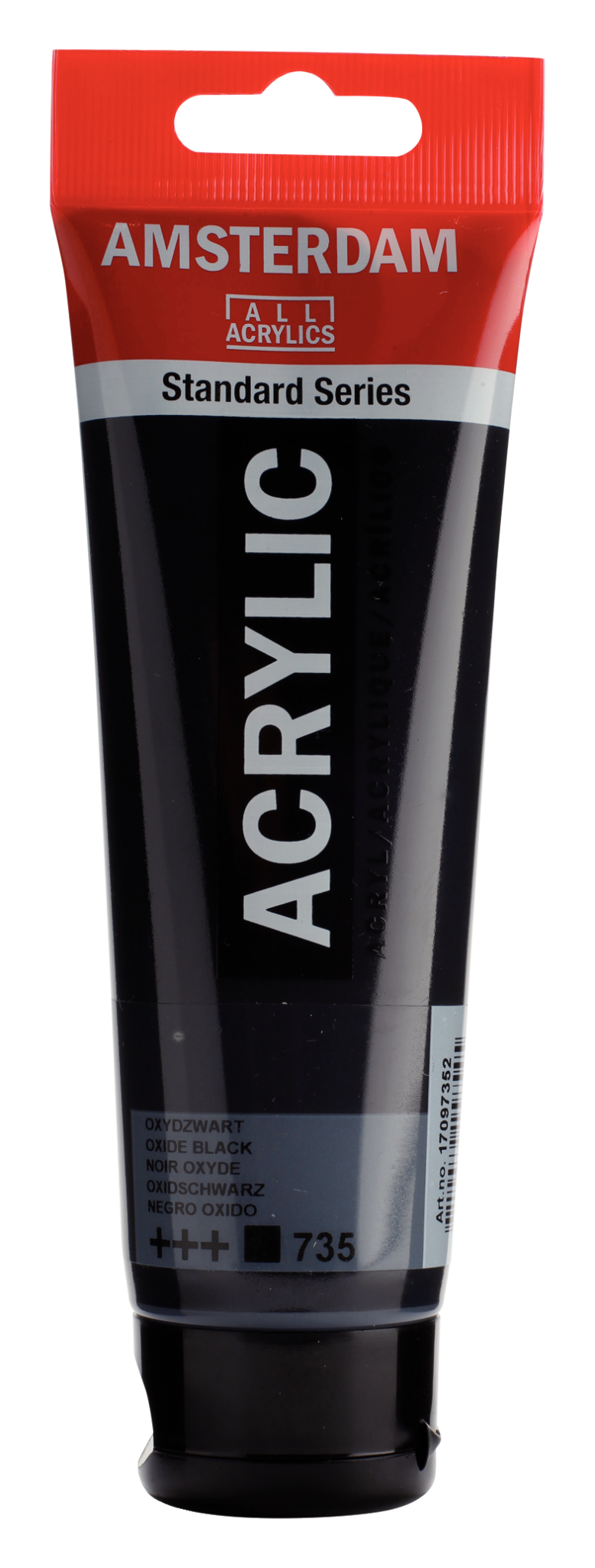 AMSTERDAM Peinture Acrylique Tube 120 ml Noir Oxyde 735