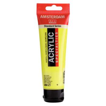 AMSTERDAM Peinture Acrylique Tube 120 ml Jaune Reflex 256