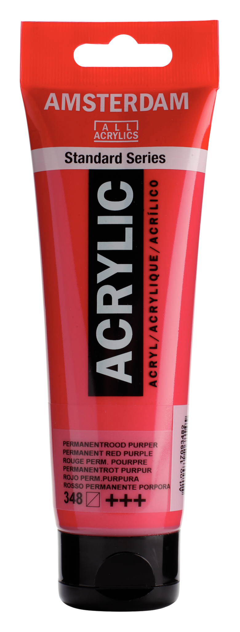 AMSTERDAM Peinture Acrylique Tube 120 ml Rouge Permanent Pourpre 348
