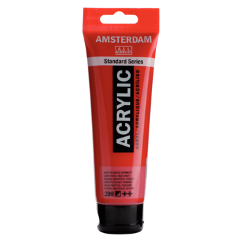 AMSTERDAM Peinture Acrylique Tube 120 ml Rouge Naphtol Foncé 399