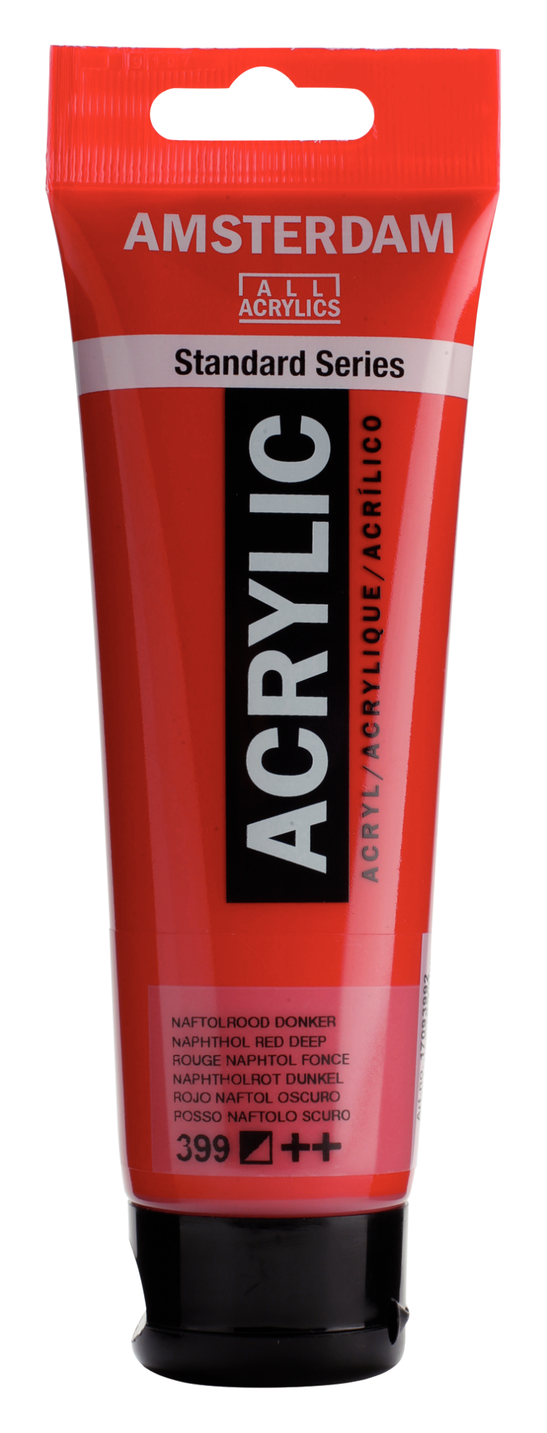 AMSTERDAM Peinture Acrylique Tube 120 ml Rouge Naphtol Foncé 399