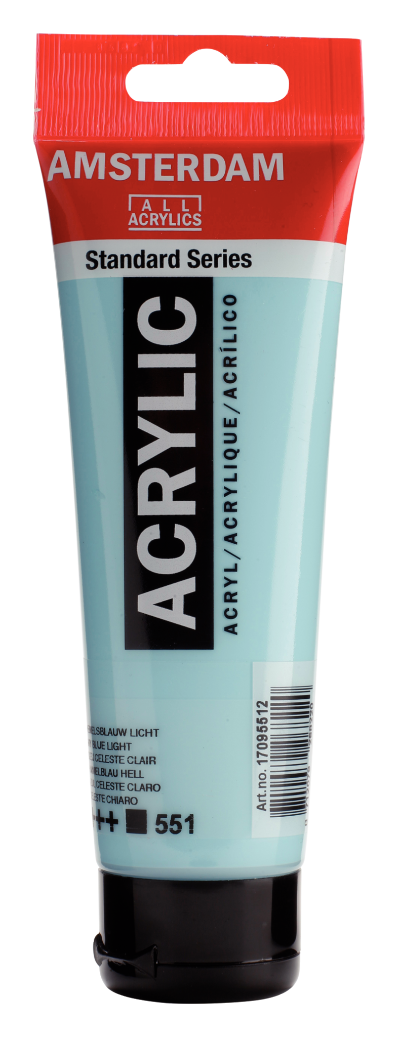 AMSTERDAM Peinture Acrylique Tube 120 ml Bleu Céleste Clair 551