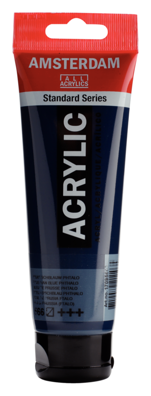 AMSTERDAM Peinture Acrylique Tube 120 ml Bleu de Prusse (Phtalo) 566