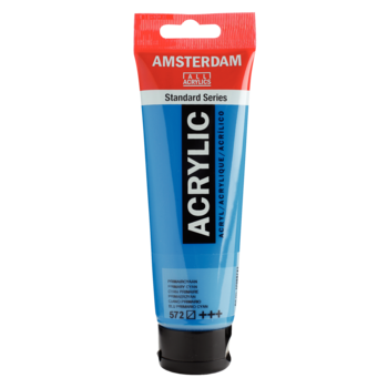 AMSTERDAM Peinture Acrylique Tube 120 ml Cyan Primaire 572