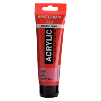 AMSTERDAM Peinture Acrylique Tube 120 ml Carmin 318