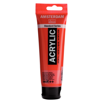 AMSTERDAM Peinture Acrylique Tube 120 ml Rouge Naphtol Moyen 396