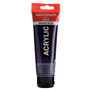 AMSTERDAM Peinture Acrylique Tube 120 ml Violet Bleuâtre Permanent 568