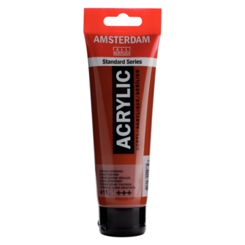 AMSTERDAM Peinture Acrylique Tube 120 ml Terre de Sienne Brûlée 411