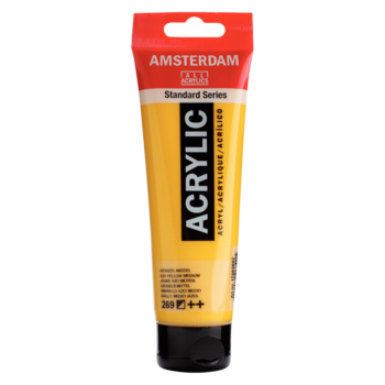 AMSTERDAM Peinture Acrylique Tube 120 ml Jaune Azo Moyen 269