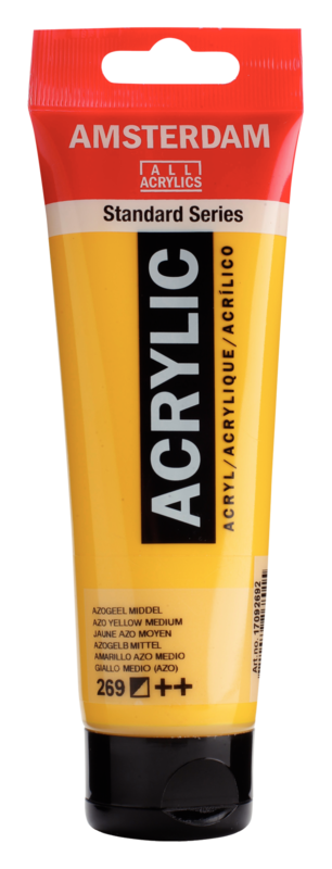 AMSTERDAM Peinture Acrylique Tube 120 ml Jaune Azo Moyen 269