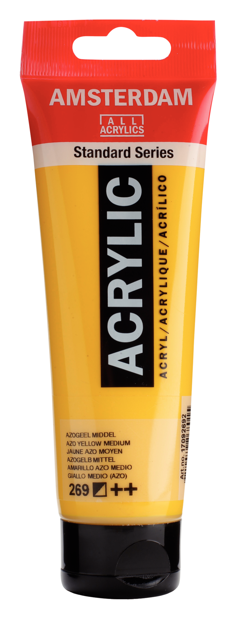 AMSTERDAM Peinture Acrylique Tube 120 ml Jaune Azo Moyen 269