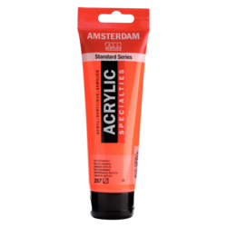 AMSTERDAM Peinture Acrylique Tube 120 ml Orange Reflex 257