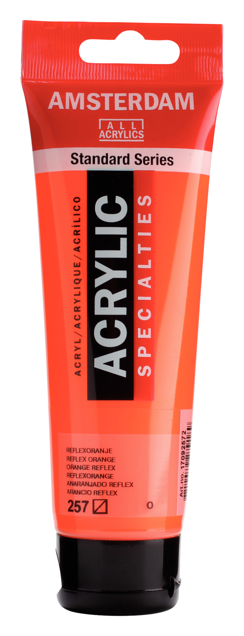 AMSTERDAM Peinture Acrylique Tube 120 ml Orange Reflex 257