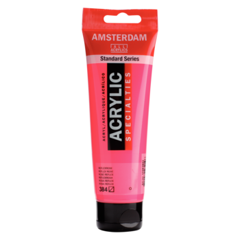 AMSTERDAM Peinture Acrylique Tube 120 ml Rose Reflex 384