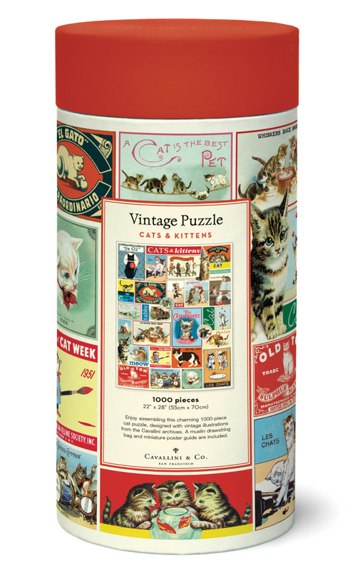 CAVALLINI & Co. Puzzle 1000 Pièces Chats 55 X 70 Cm