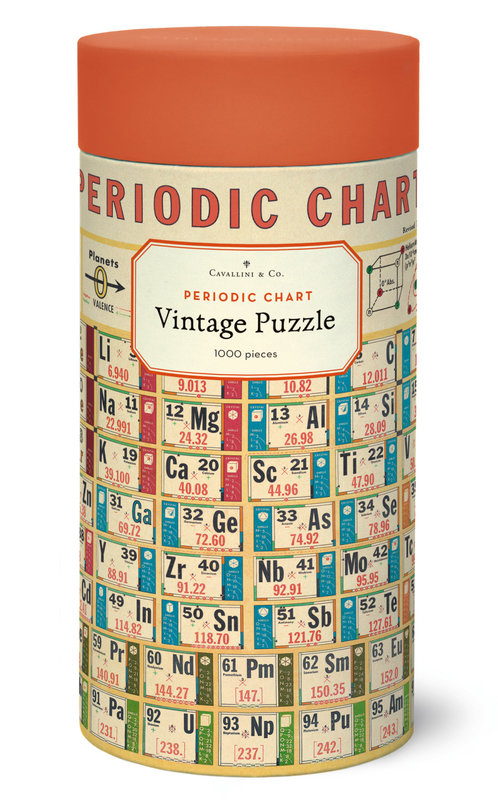 CAVALLINI & Co. Puzzle 1000 Pièces Periodic Chart 55 X 70 Cm