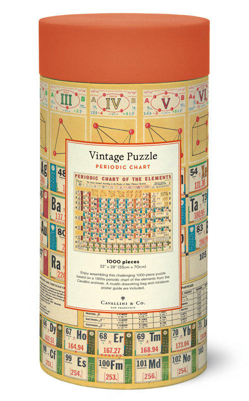 CAVALLINI & Co. Puzzle 1000 Pièces Periodic Chart 55 X 70 Cm